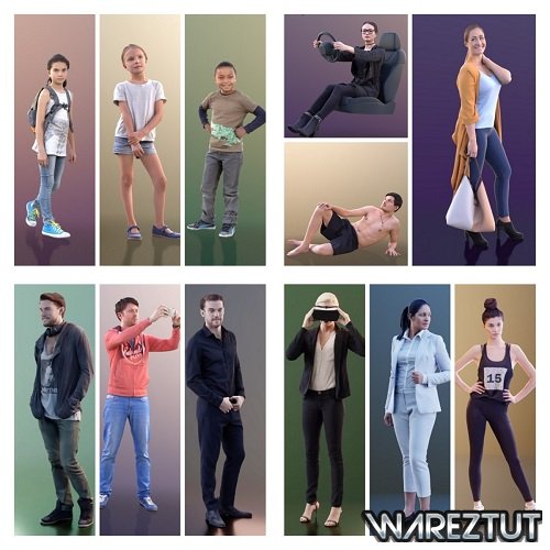 3D PEOPLE  Ready Posed Mega Collection