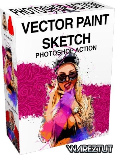 GraphicRiver - Vector Paint Sketch Photoshop Action