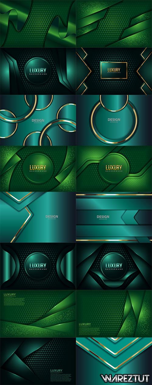Green and turquoise backgrounds