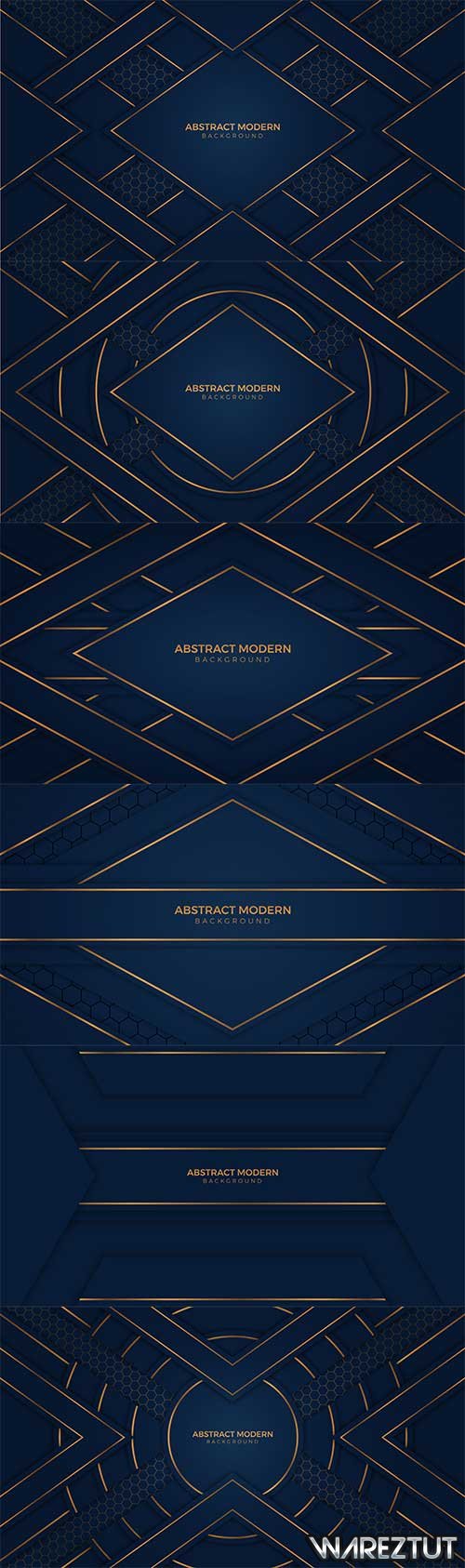 Blue backgrounds with golden lines