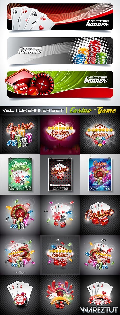 Catch your luck at the casino - vector clipart