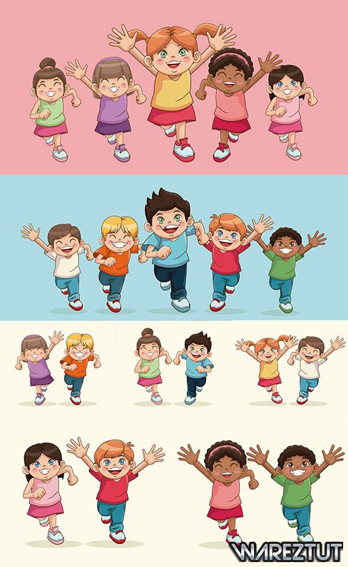 Our summer is warmed by the smile of friends and the sun - vector clipart