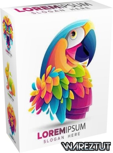 Origami and animal logo design flat color modern 7 (EPS)