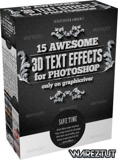 GraphicRiver - 15 Various 3D Text Effects for Photoshop
