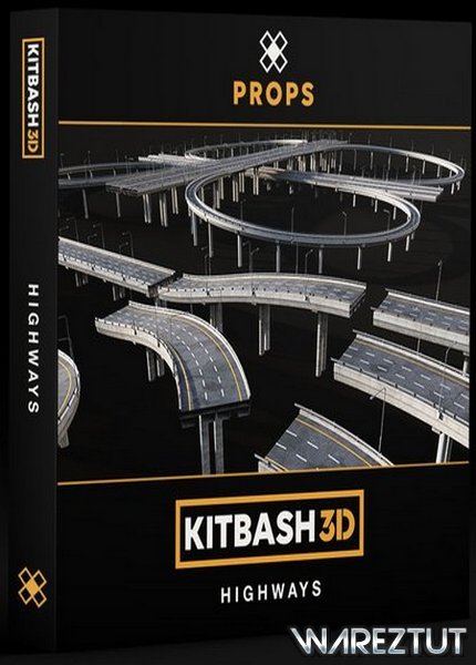 KitBash3D - Props: Highways (DXF, C4D)