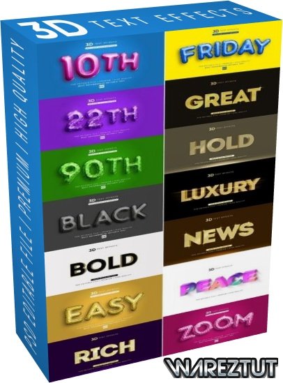 3d text style effect mockup (PSD)