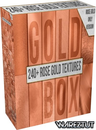 Creative Market - 240+ Rose Gold Foil Texture Pack