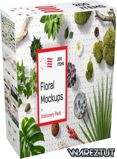 Creative Market - Floral Mockups + Stationery Pack