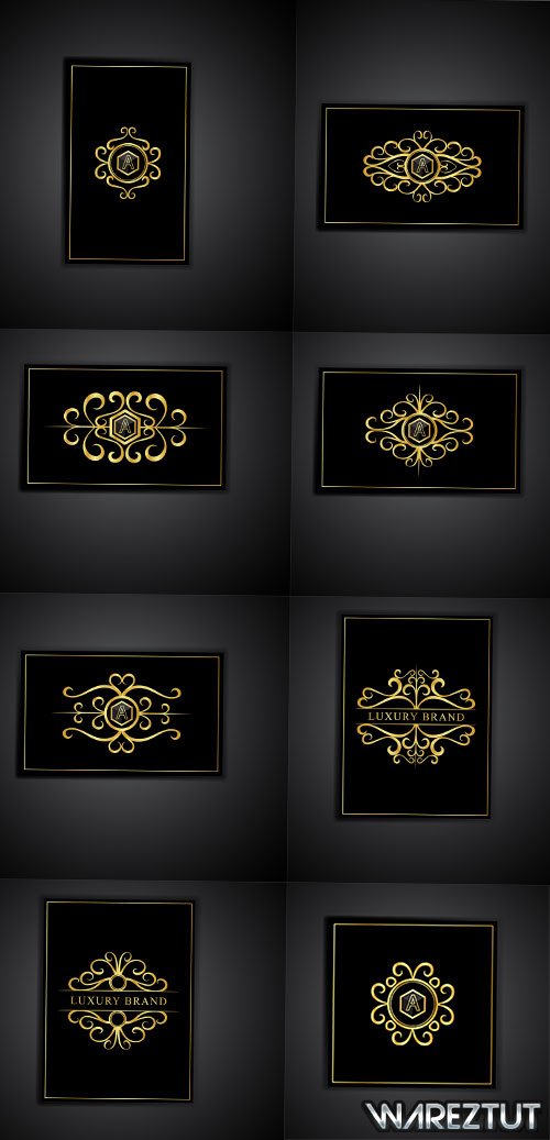 Dark backgrounds with ornament in vector