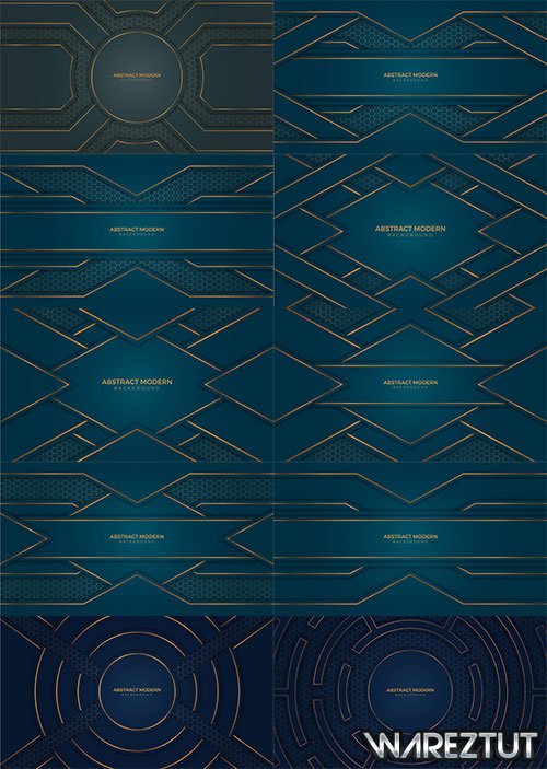 Blue abstract backgrounds in vector