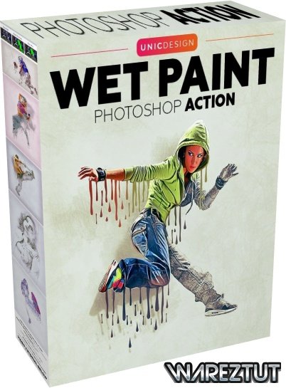 GraphicRiver - Wet Paint Photoshop Action (With 3D Pop Out Effect)