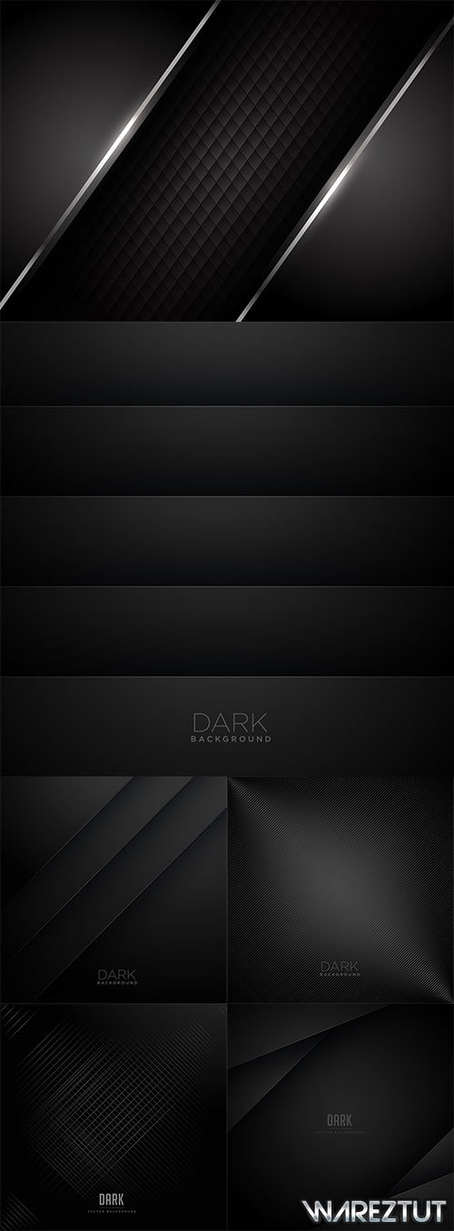 Black backgrounds with silver