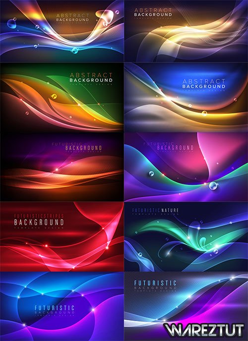 Multicolored abstract vector backgrounds