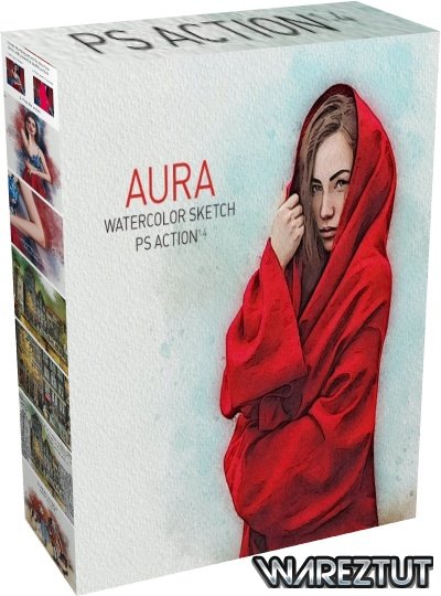 GraphicRiver - AURA | Watercolor Sketch Photoshop Action