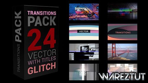Glitch Transitions Pack 4K - Project for After Effects (Videohive)