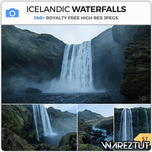 PHOTOBASH - ICELANDIC WATERFALLS