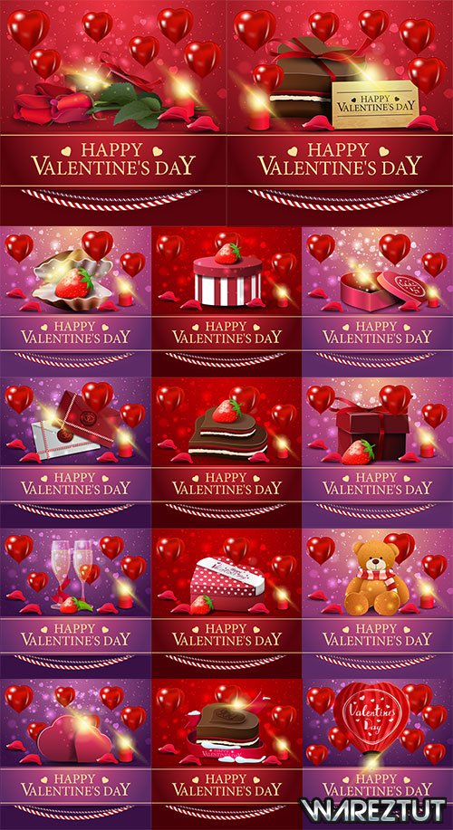 Backgrounds for congratulations on Valentine's Day
