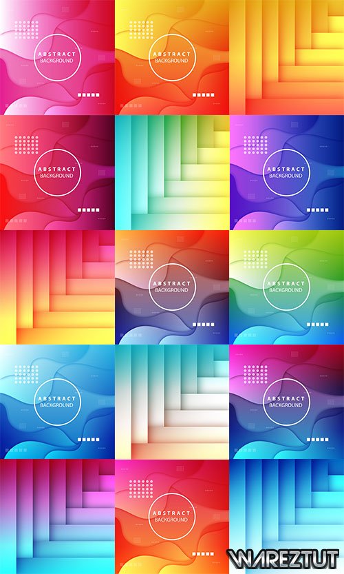 Abstract colored backgrounds in vector