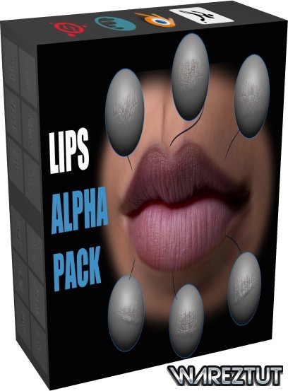 ArtStation - Lips Detail Alpha Pack (zbrush, blender, 3dcoat, substance)