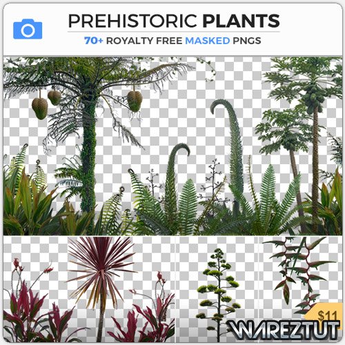 PHOTOBASH - PREHISTORIC PLANTS
