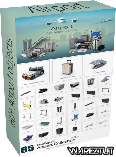 PixelSquid - Airport Collection (PSD)