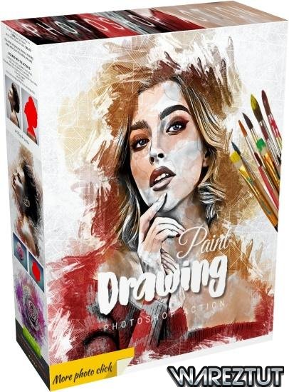 GraphicRiver - Drawing Paint Photoshop Action