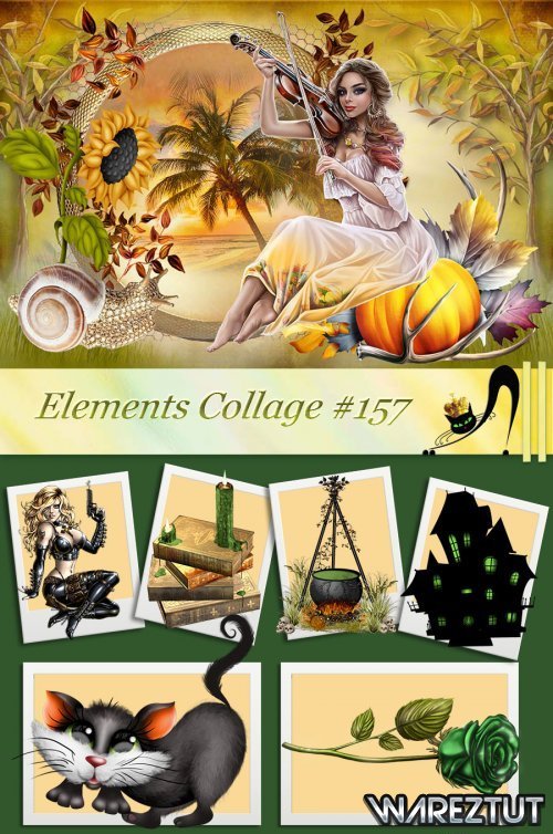 Elements Collage 157 (PNG, PSD, JPG)
