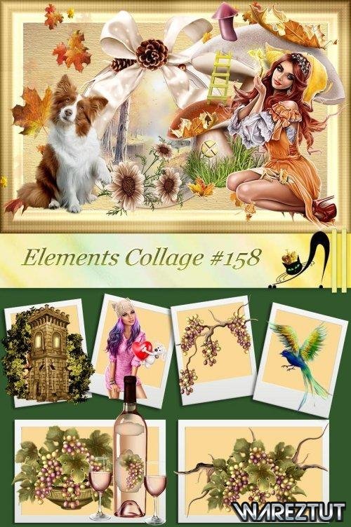 Elements Collage 158 (PNG, PSD, JPG)