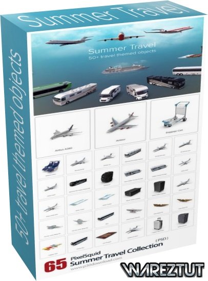 PixelSquid - Summer Travel Collection (PSD)