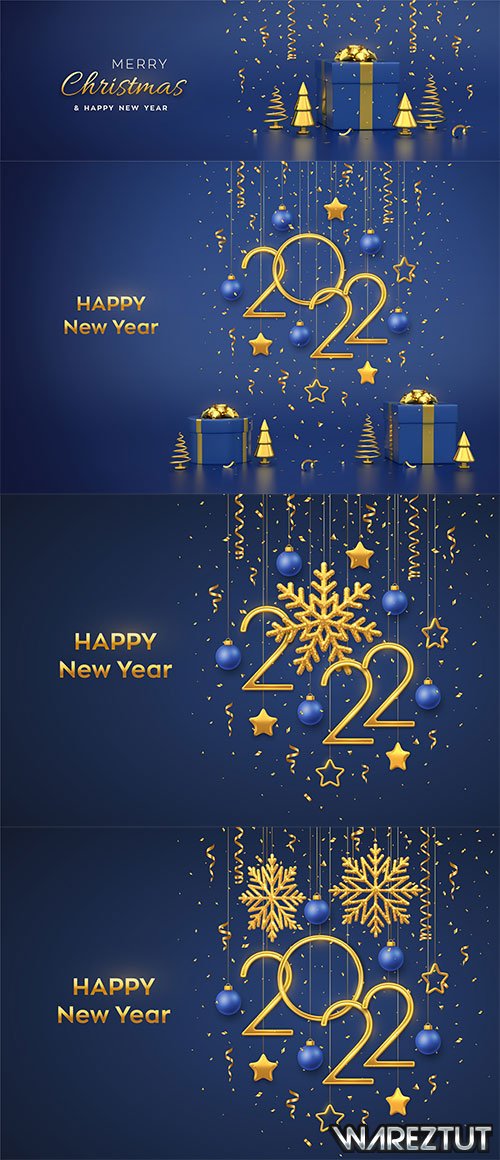Vector backgrounds for congratulations with the year 2022